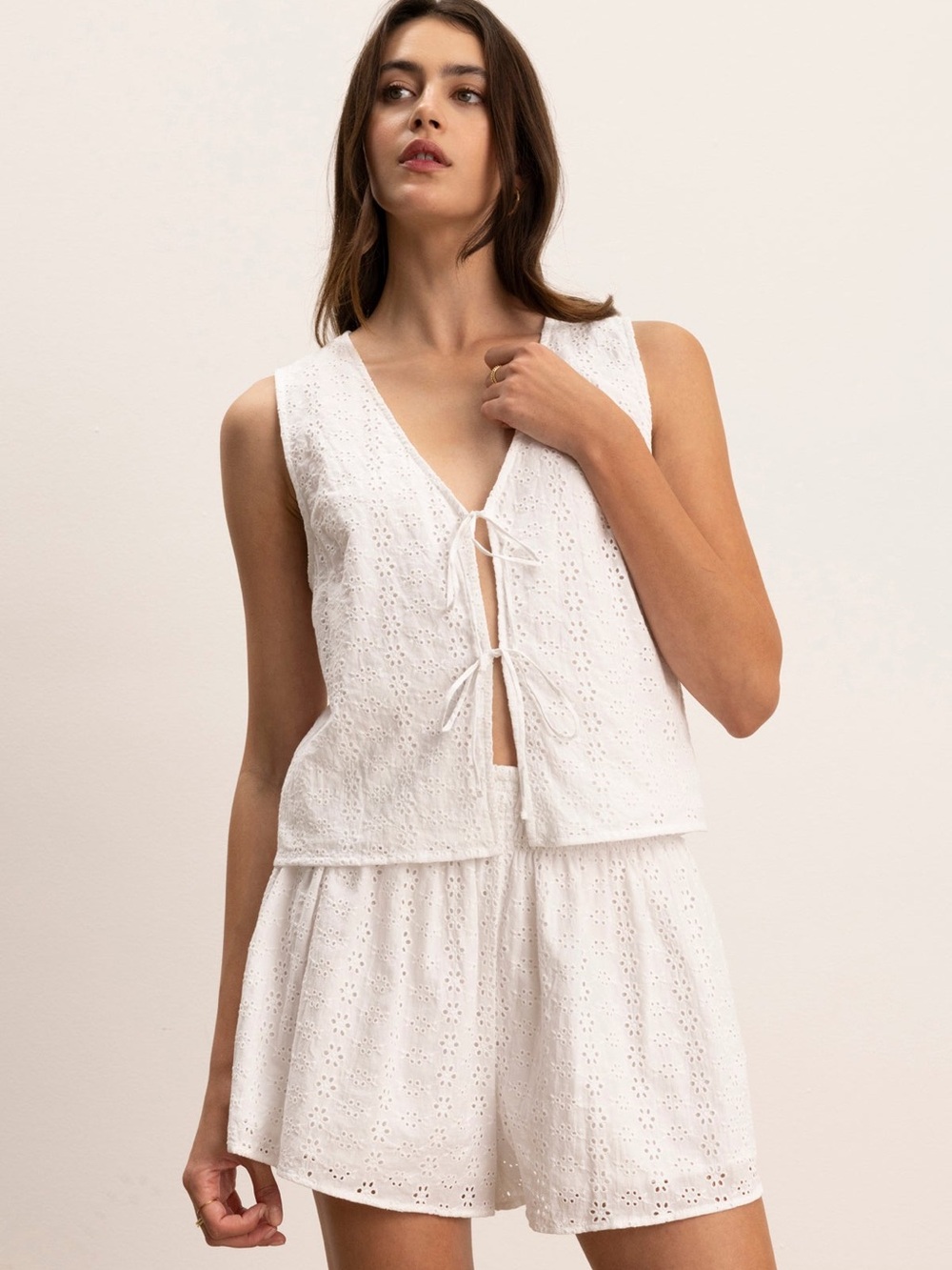Velvet by Graham & Spencer Eyelet Shorts